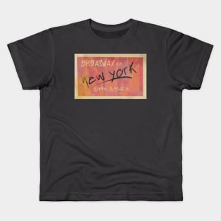 New York vintage times square retro Kids T-Shirt